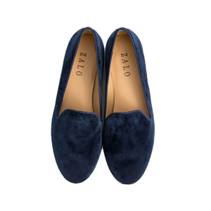 Sapphire Velvet Slipper