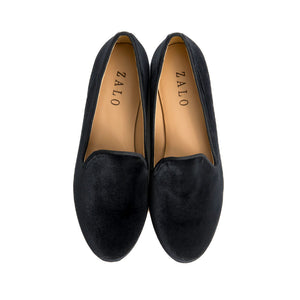 Black Velvet Slipper