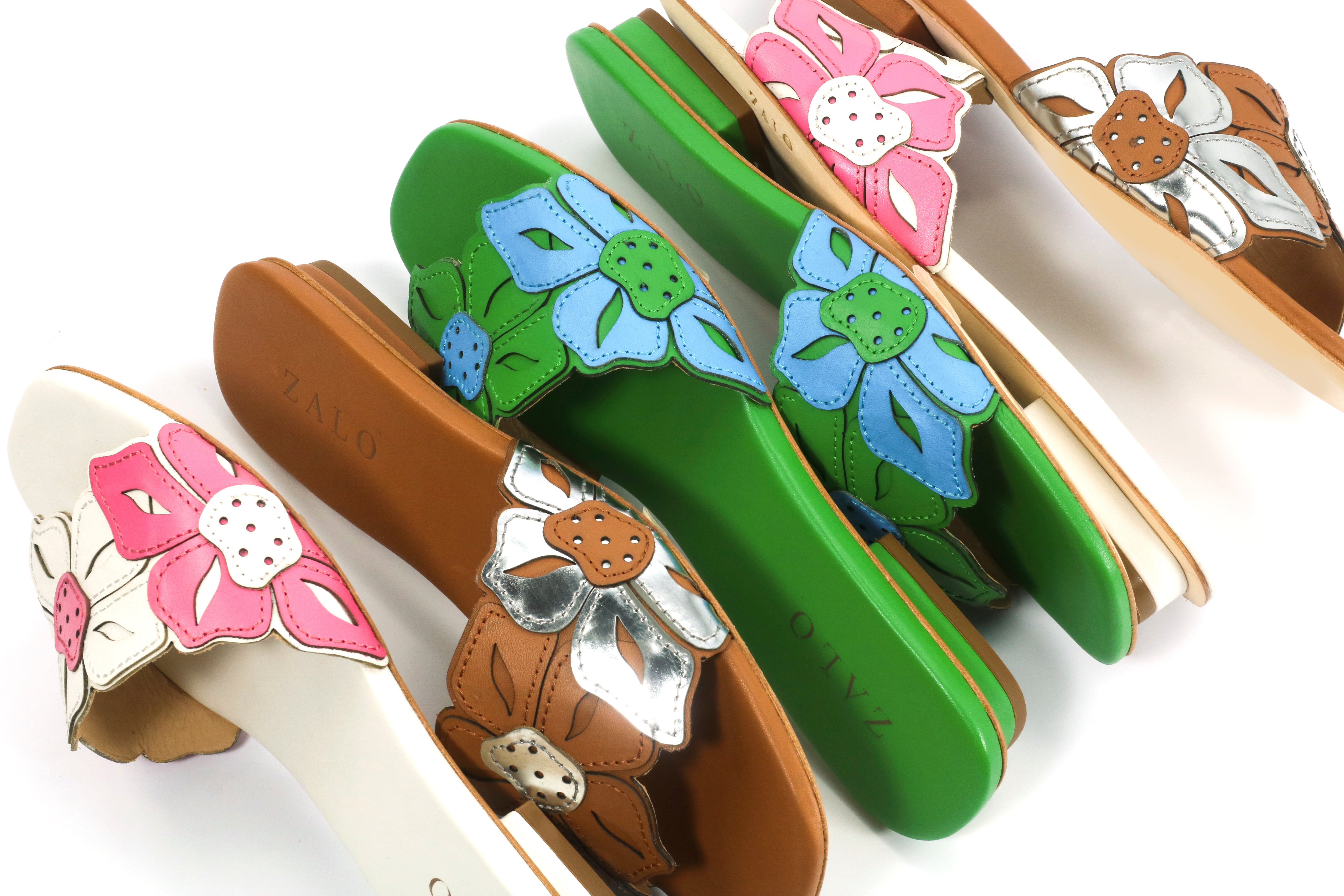 Flora Slide White