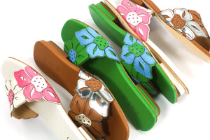 Flora Slide White