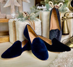 Load image into Gallery viewer, Black Velvet Slipper

