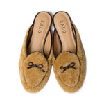 Load image into Gallery viewer, Bow Mule Shearling Tan

