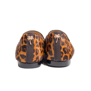 Cheetah Calf Hair Slipper