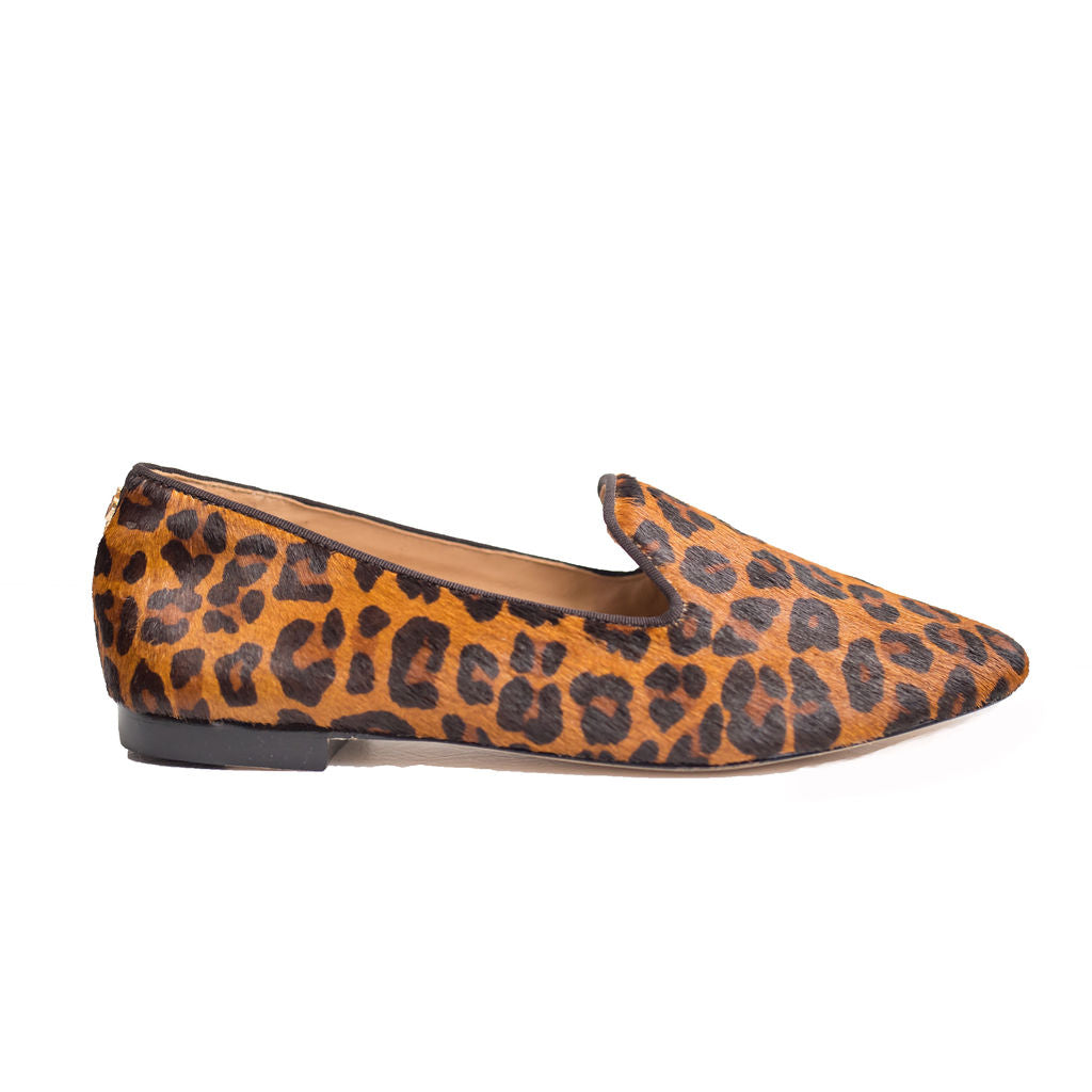 Cheetah Calf Hair Slipper