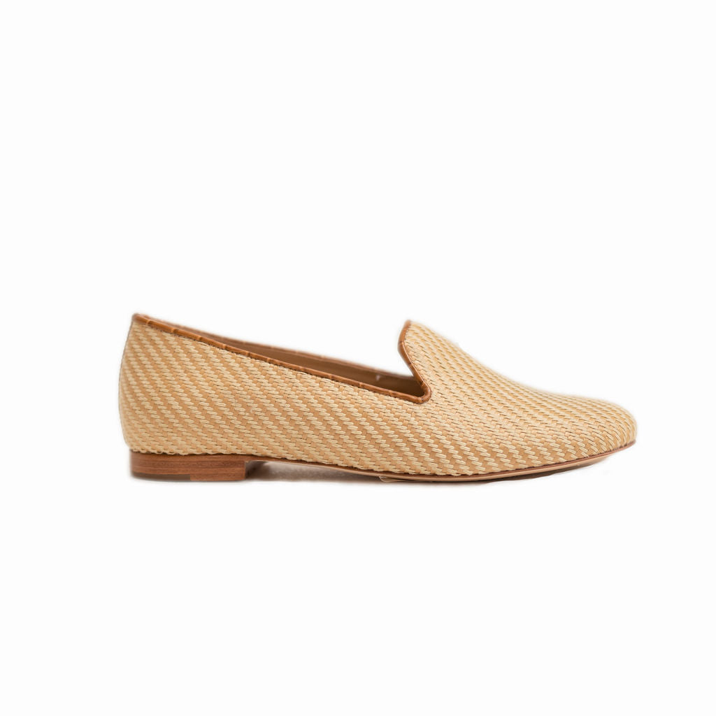 Natural Raffia Slipper