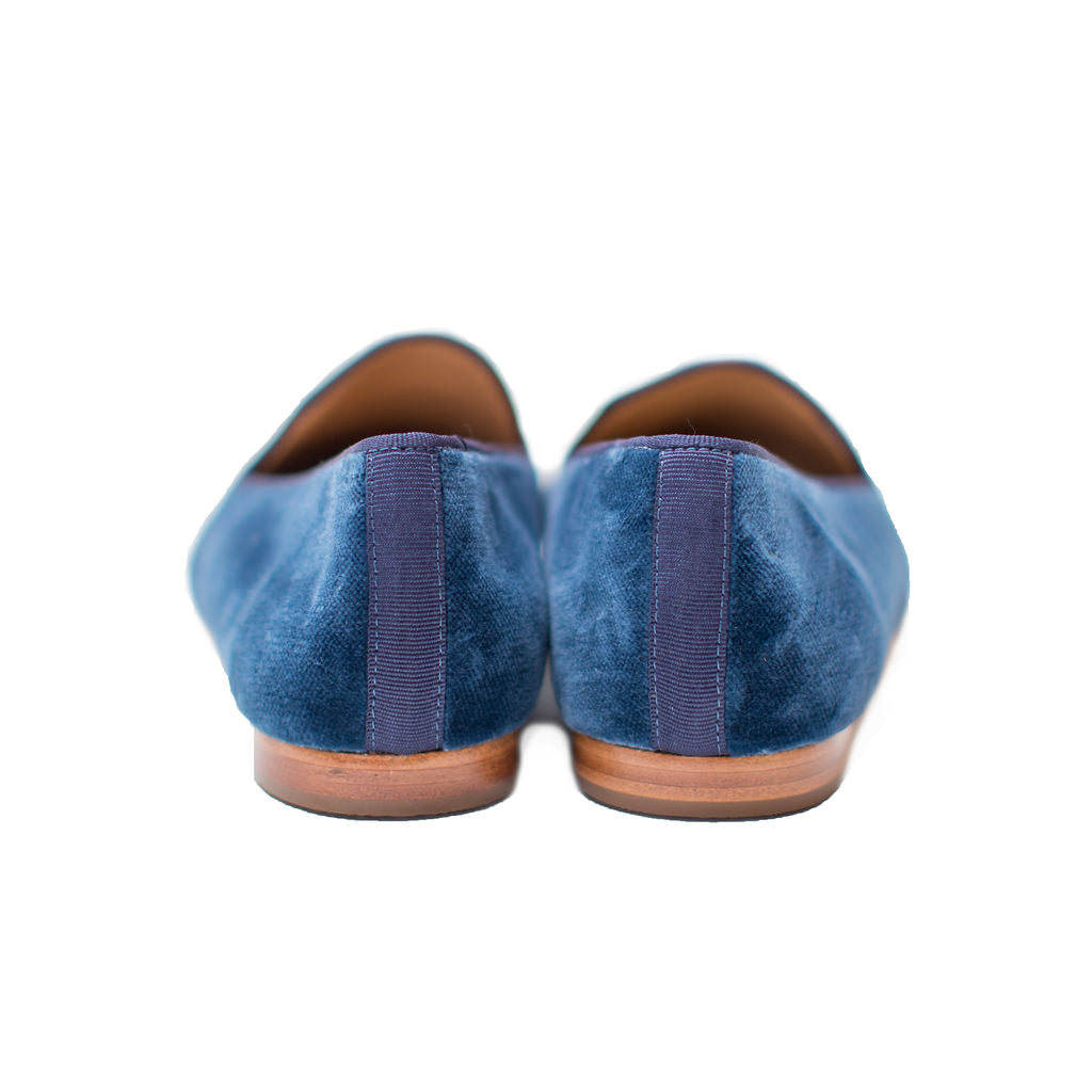 Palm Slippers with Blue Bow for Her - Afrizonemart