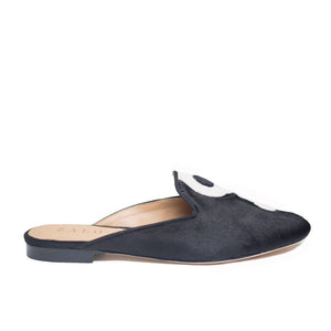 Yin Yang Calf Hair Mule